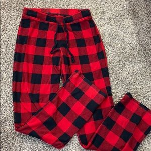 fuzzy plaid pajamas